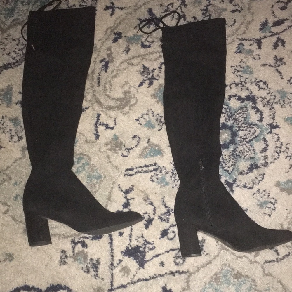 Marc Fisher Black Over the Knee Boots